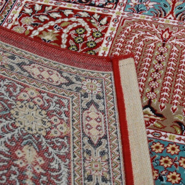 Luxus szőnyeg bordó KHESHTI 200x300 luxus nappali szőnyeg akrilból