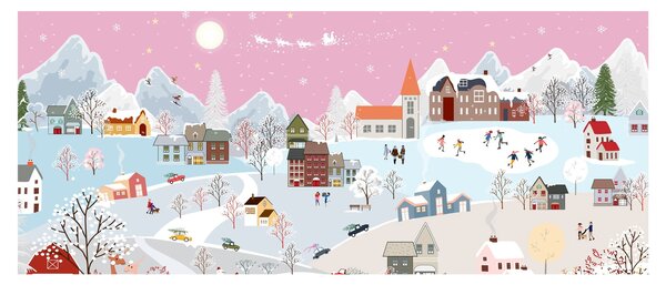 Kép - varázslatos tél (120x50 cm)