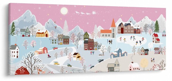 Kép - varázslatos tél (120x50 cm)