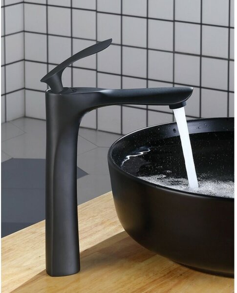 Mexen-Lily magasított mosdó csaptelep fekete, beépíthető