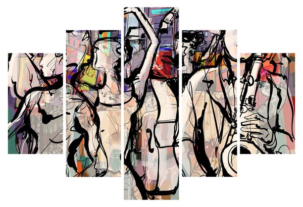Kép - Jazz éjszaka (150x105 cm)