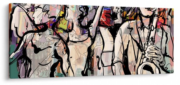 Kép - Jazz éjszaka (120x50 cm)
