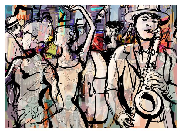 Kép - Jazz éjszaka (70x50 cm)