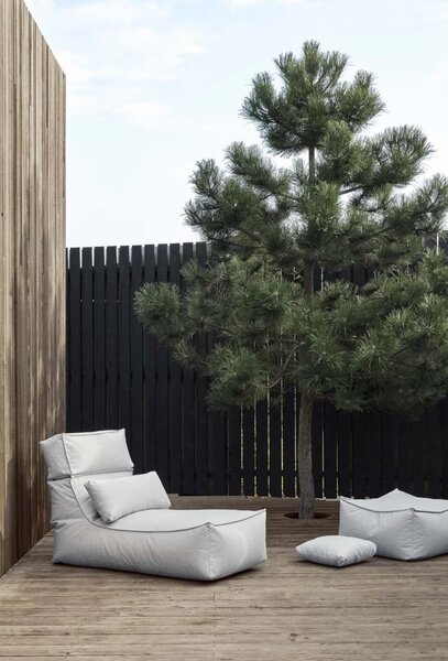 Blomus STAY Lounger szürke kültéri vízhatlan babzsák fekvőfotel