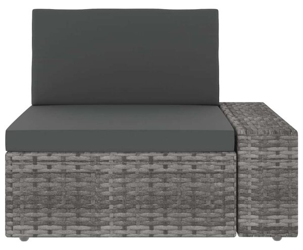 6 részes szürke polyrattan kerti ülőgarnitúra