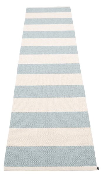 Világoskék-krémszínű kültéri-beltéri futószőnyeg 70x300 cm Bob Blue Fog – Pappelina