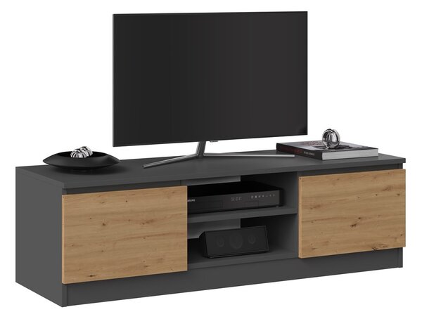TV szekrény Musecalo 120 (antracit + artisan tölgy)