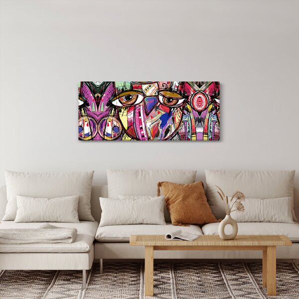 Kép - utca, művészet - bagoly (120x50 cm)
