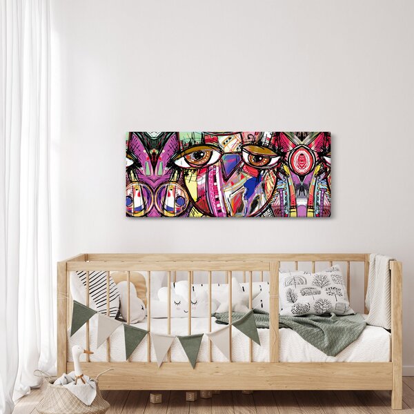 Kép - utca, művészet - bagoly (120x50 cm)