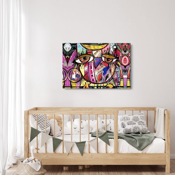 Kép - utca, művészet - bagoly (90x60 cm)