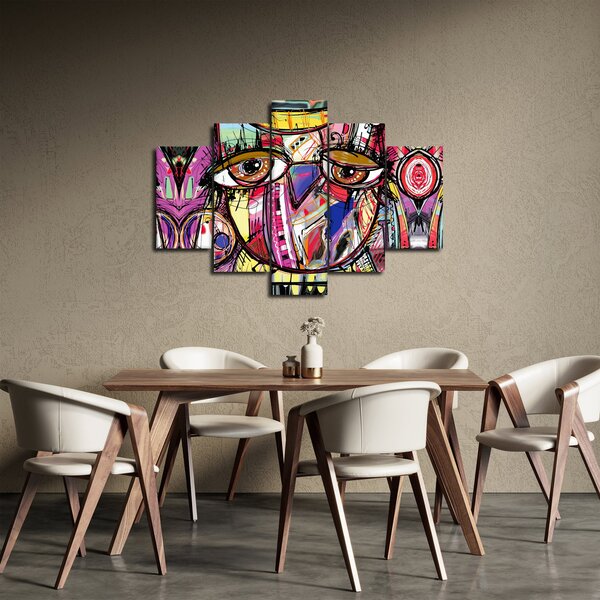 Kép - utca, művészet - bagoly (150x105 cm)