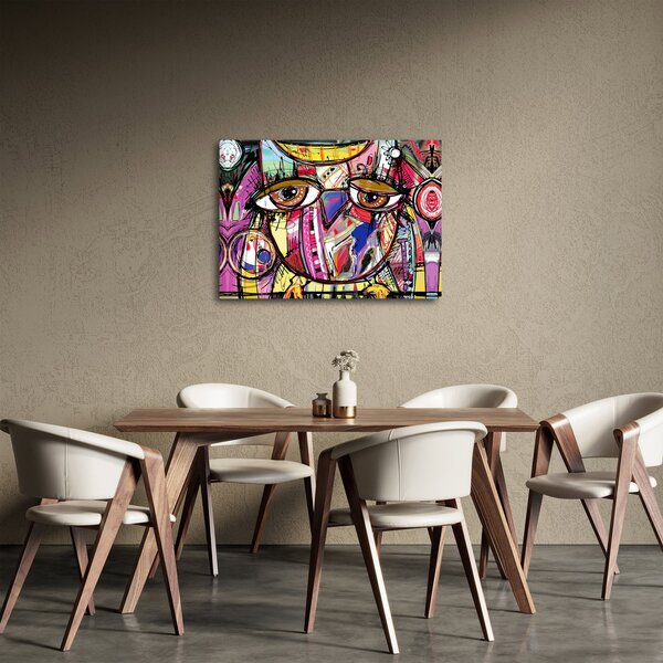 Kép - utca, művészet - bagoly (70x50 cm)
