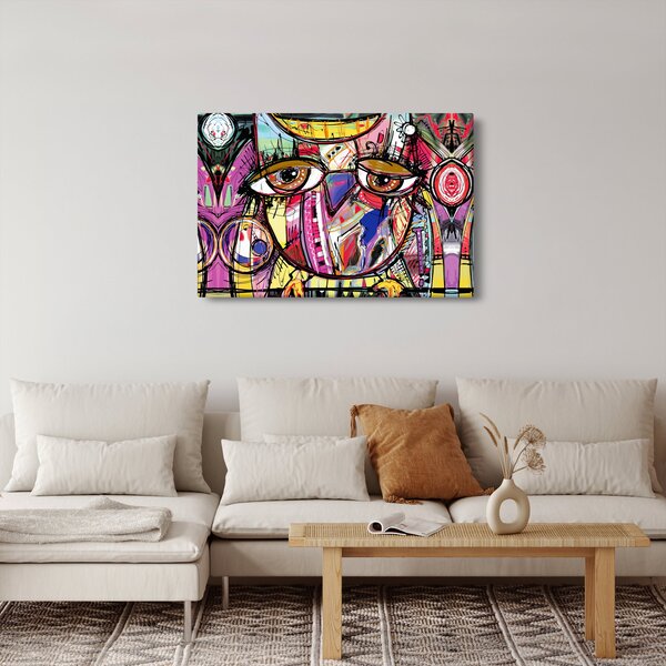 Kép - utca, művészet - bagoly (90x60 cm)