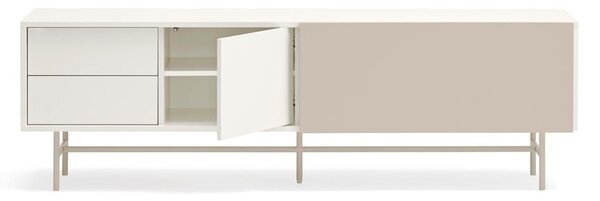 Bézs-krémszínű TV-állvány 180x56 cm Nube – Teulat