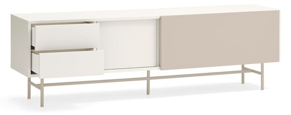 Bézs-krémszínű TV-állvány 180x56 cm Nube – Teulat