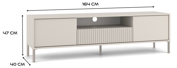 TV szekrény Kamarussa Slim 160 (kasmír). Akció -19%