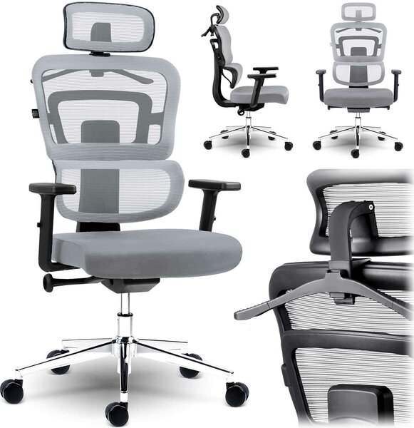 Sofotel Nicea micro-hálós ergonomikus Irodai szék - Szürke