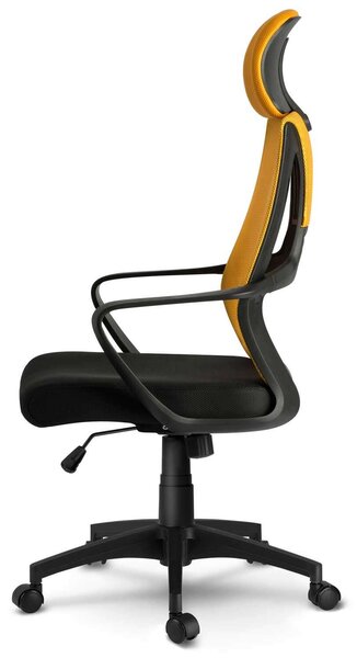 Sofotel Praga micro-hálós ergonomikus Irodai szék - Sárga, Fekete