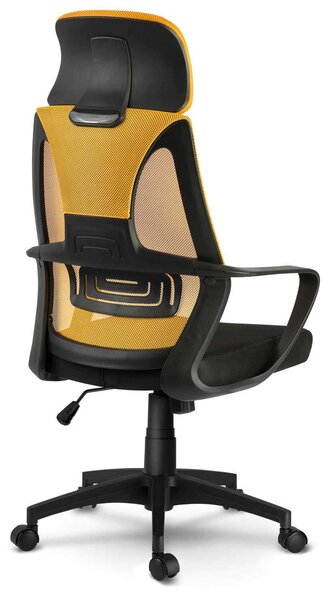 Sofotel Praga micro-hálós ergonomikus Irodai szék - Sárga, Fekete