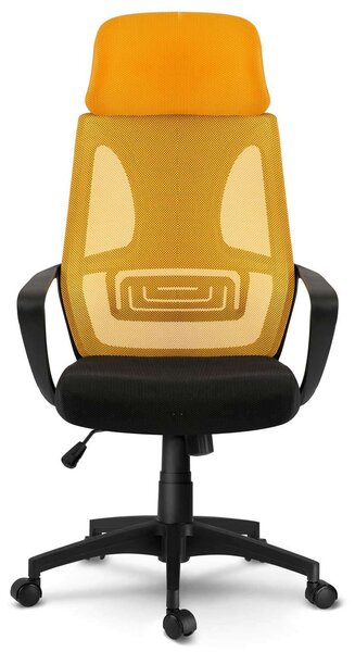 Sofotel Praga micro-hálós ergonomikus Irodai szék - Sárga, Fekete