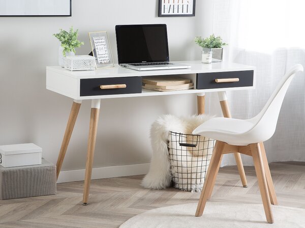 Íróasztal FRISCO Szürke 120 cm 45 cm fiókokkal