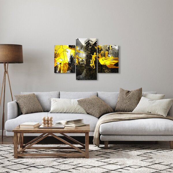 Kép - Foci a nagyvárosban (90x60 cm)