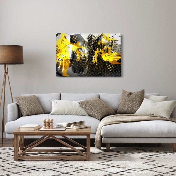 Kép - Foci a nagyvárosban (90x60 cm)