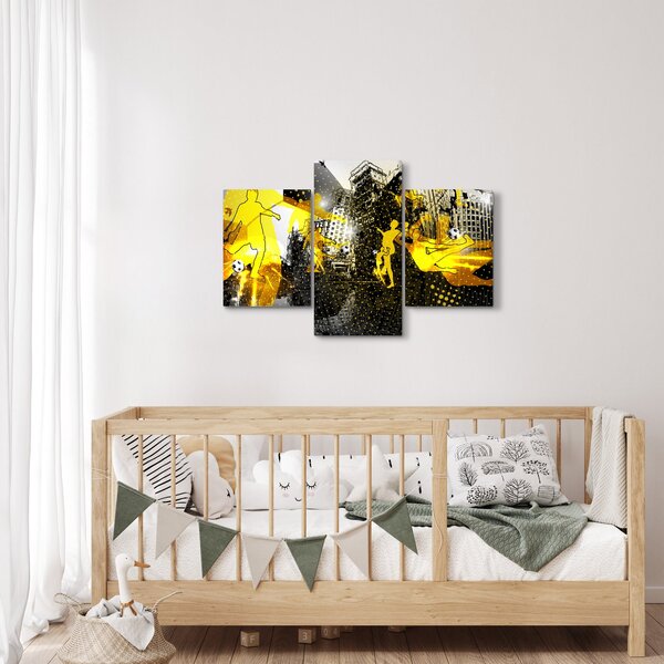 Kép - Foci a nagyvárosban (90x60 cm)