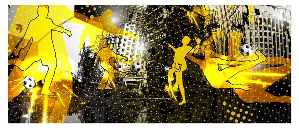 Kép - Foci a nagyvárosban (120x50 cm)