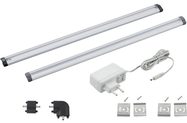 Pultvilágító LED lámpa érintőkapcsolóval 3 W, hidegfehér, 60 cm, ezüstszínű (Vendres)