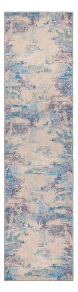 Kék-lila mosható futószőnyeg újrahasznosított szálkeverékből 60x230 cm Reid – Flair Rugs