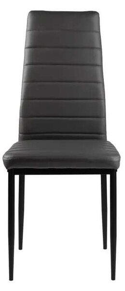 ModernHome ökobőr Étkezőszék szett 4db - szürke