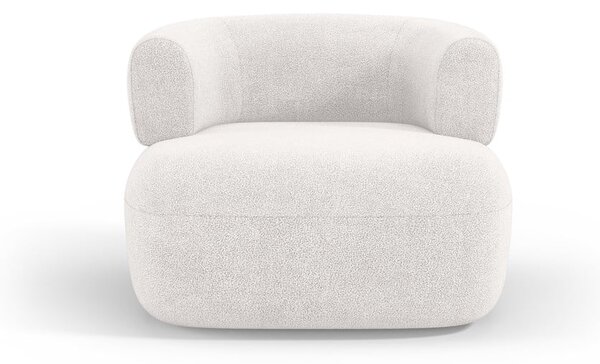 Fehér buklé fotel Jenny – Micadoni Home