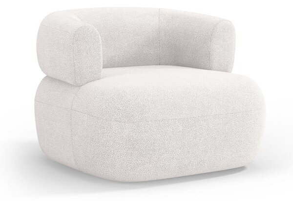 Fehér buklé fotel Jenny – Micadoni Home