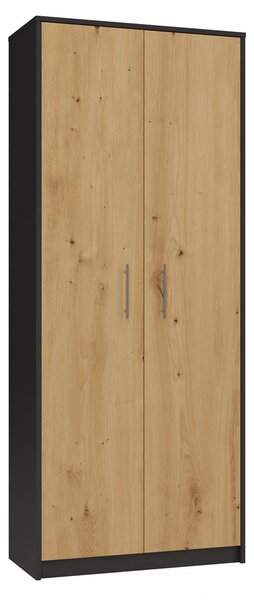 Polcos szekrény Obtenidas 1 (antracit + artisan tölgy)