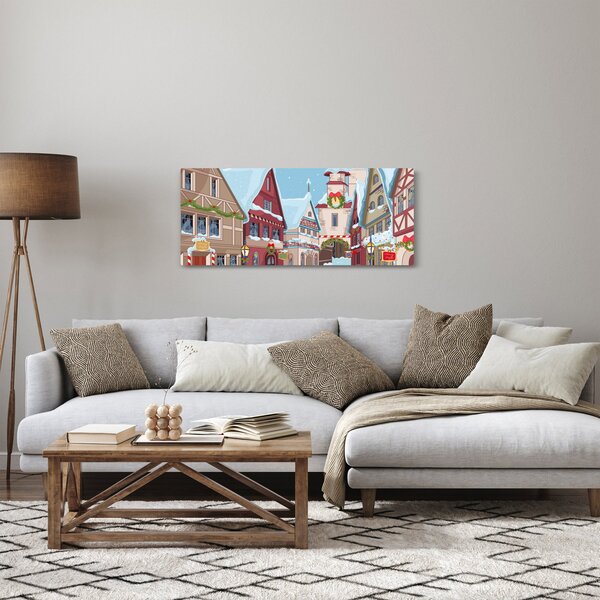 Kép - téli sikátor (120x50 cm)