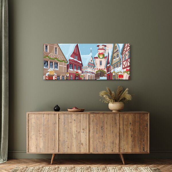 Kép - téli sikátor (120x50 cm)