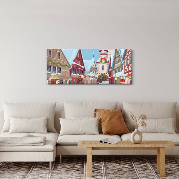 Kép - téli sikátor (120x50 cm)