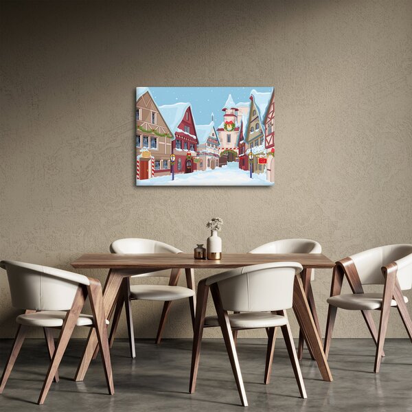 Kép - téli sikátor (70x50 cm)