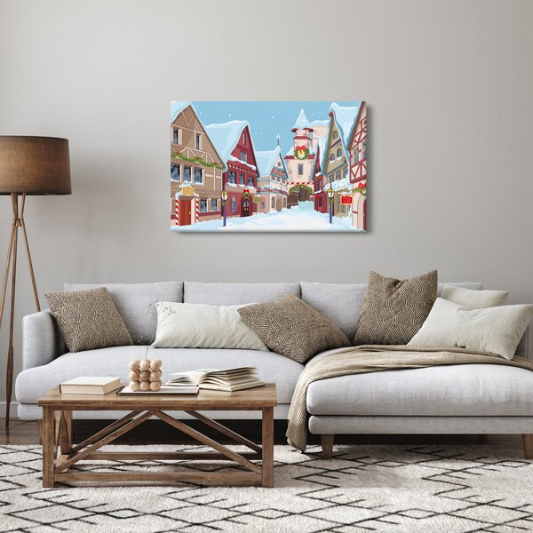 Kép - téli sikátor (90x60 cm)