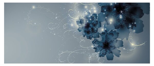 Kép - Gyengéd virágok (120x50 cm)