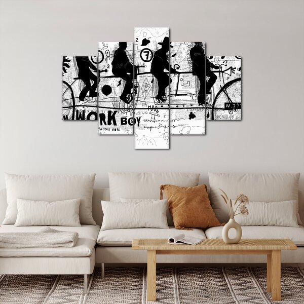Kép - Csapatmunka, biciklizés (150x105 cm)