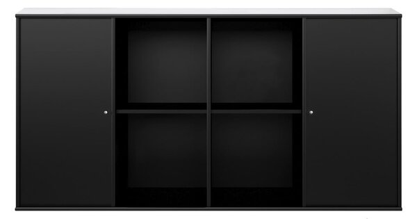 Fekete faliszekrény Hammel Mistral Kubus, 136 x 69 cm