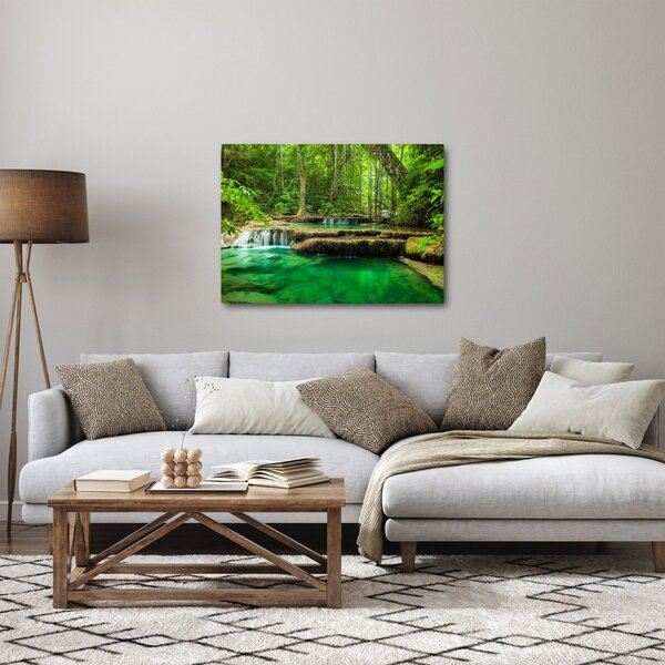 Kép - Erawan vízesés Kanchanaburiban, Thaiföldön (70x50 cm)