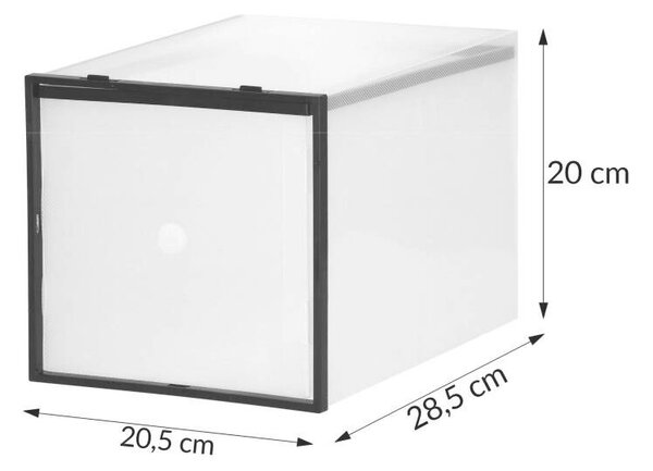 Springos moduláris cipőtartó doboz, fiókos cipőrendező 20,5x28,5x20 cm