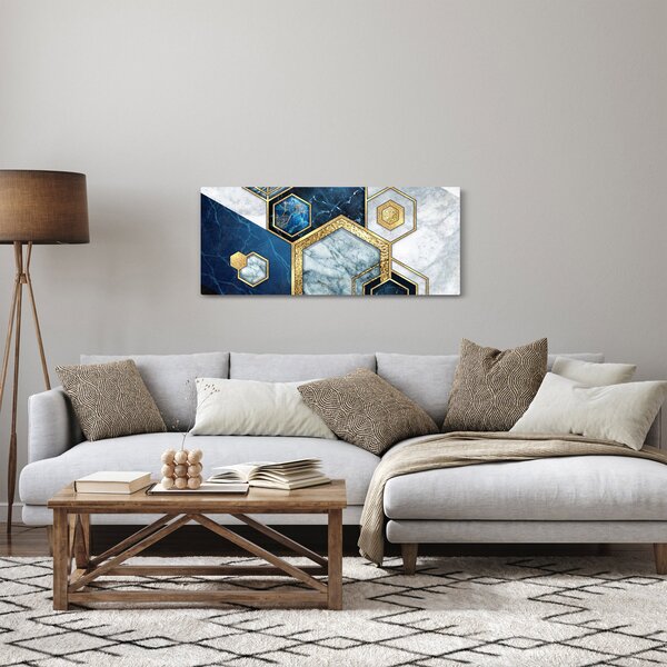 Kép - Márvány hatszögek (120x50 cm)
