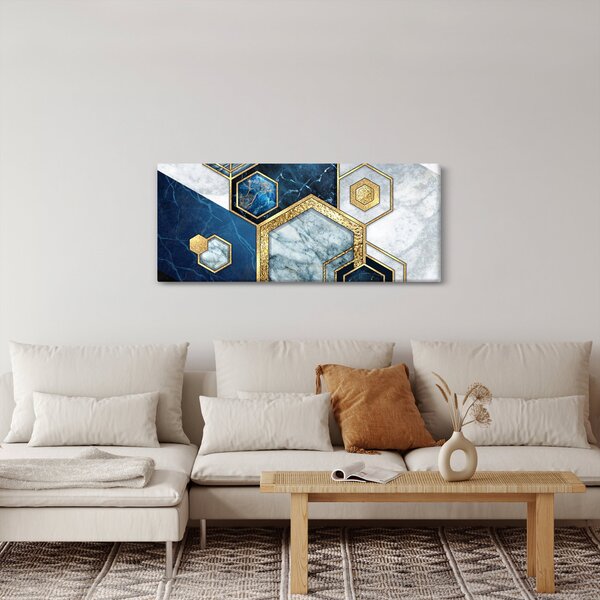 Kép - Márvány hatszögek (120x50 cm)