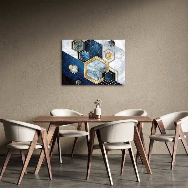 Kép - Márvány hatszögek (70x50 cm)