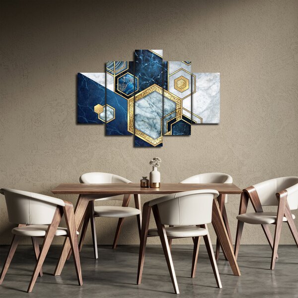 Kép - Márvány hatszögek (150x105 cm)