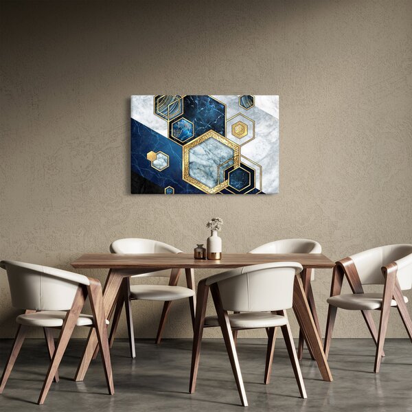 Kép - Márvány hatszögek (90x60 cm)
